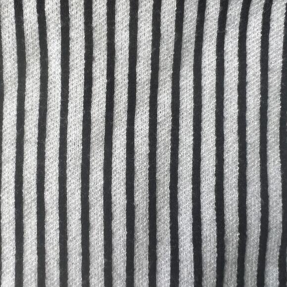 Minimalist Black & White Vertical Stripe Sweater Pullover Top M - Picture 10 of 10